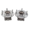 MOTOKU Pair Rear Wheel Hub and Bearing Assembly for Honda