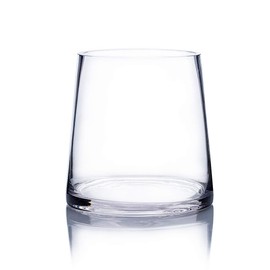 WGV Tapered Glass Vase, Width 6", Height 6", (Multiple Sizes Choices) Clear Taper up Cylinder Floral Planter Bouquet Centerpiece for Wedding Event Home Decor, 1 Piece (VTC7506)