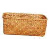Sosoport Hand Woven Seagrass Storage Basket Desktop Sundry Organizer for