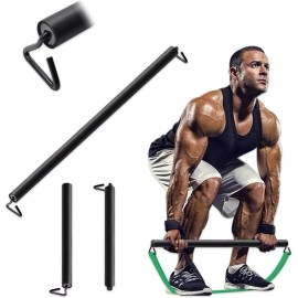 Resistance Band Bar 26.4 Inch Workout Bar for Fitness, Portable Weightlifting