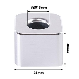 Pen holder, 1 pen holder, 1 pen holder, aluminum alloy, aluminum alloy, silver inner diameter 0.6 inches (16 mm), suitable for pencils, pens, etc., can be used in various places such as office,