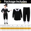 Patelai 5 Pcs Thanksgiving Day Pilgrim Boy Costume Shirt Trousers