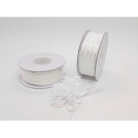 Iridescent White 4mm-wide thin Pull Bow String Ribbon 100 Yard gift wrapping favor decorating