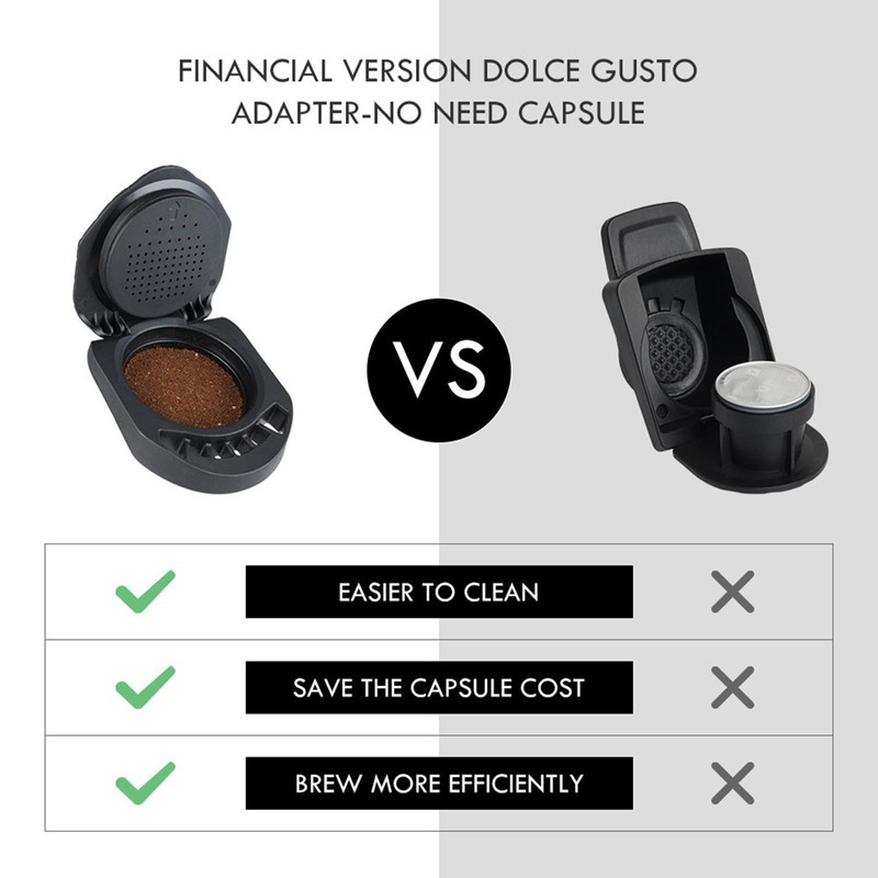 Reusable Coffee Pods Coffee Capsule Converter Refillable Coffee Capsule Adapter