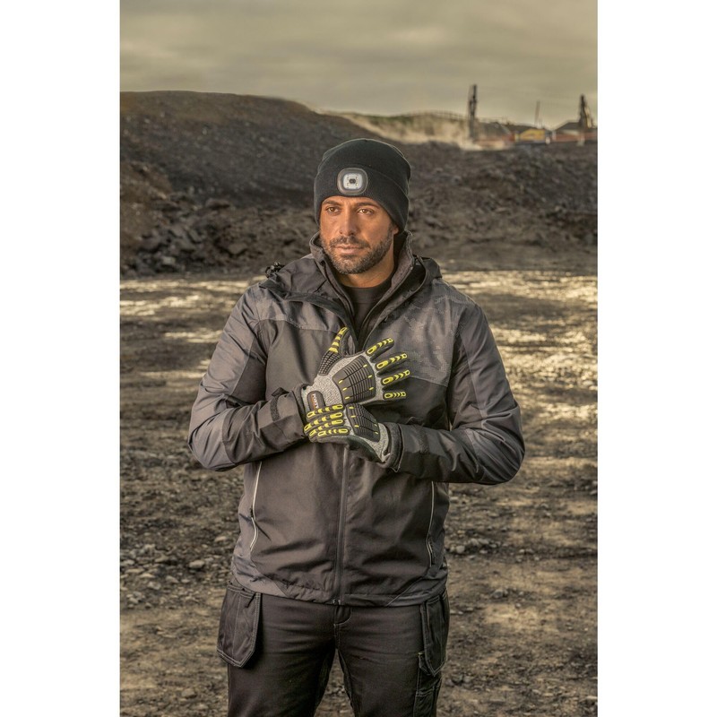 Portwest A722 Durable Anti Impact Cut Resistant Glove Grey/Black, X-Large