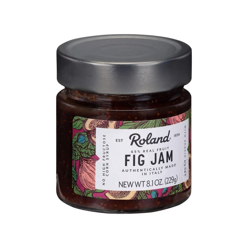Roland Foods Fig Jam, Specialty Imported Food, 8.1 Ounce Jar,