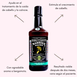 Shampoo Acondicionador Barba Cabello Bergamota 600ml Barbiux                                                                                          