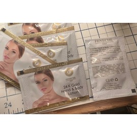 FENECHE Italy Hand & Body 24k Gold New 30 Packs 3oz Total - No Box