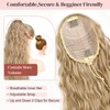 LONAI Ponytail Extension, 34" Blonde Long Wavy Drawstring Ponytail Extensions,