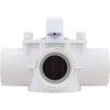 Champlain Plastics Diverter Valve, Olympic, 1-1/2"FPT, 3-Way, White