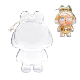 Mrltau Transparent Doll Case for 17 cm Doll Cryingbaby Doll, Protective Keyring for Crying Again Plush Figure, Protect Your Crybaby Doll, Bag Charms