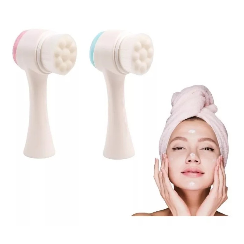 Maya Cepillo Para Limpieza Facial Skincare Doble Cara Manual