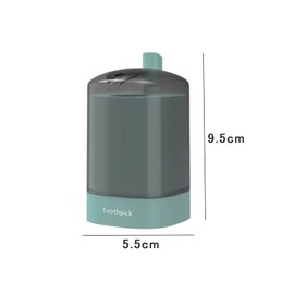 Toothpick Case, Toothpick Holder, Toothpick Holder, Push Type, With Lid, Automatic Toothpick Holder, Pop-up Type, One Push, Toothpick, Tabletop, Dustproof, Moisture-proof, Tabletop Supplies, Kitchen