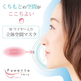 Cluster Premium Mask, 5 Pieces x 6 Set, Ultra Black, 3D Space Mask, Double Wire, Prevents Ear Pain, Easy to Breathe, Individually Packaged, Color Mask for Easy Carrying