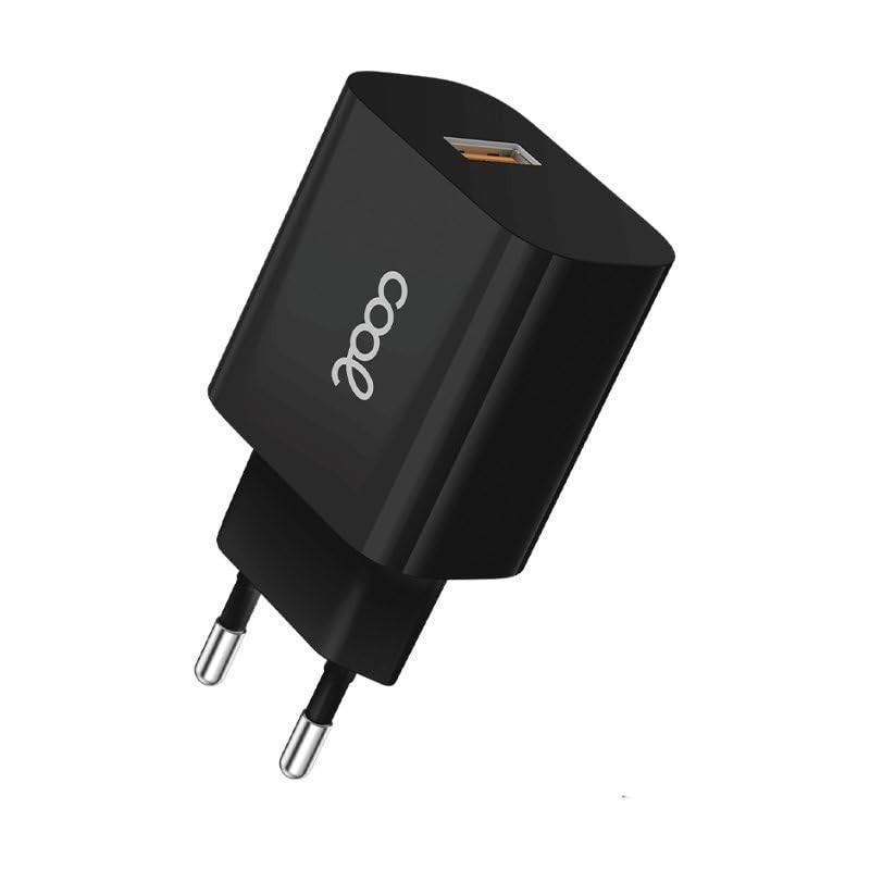 Netzladegerät, Micro-USB-Anschluss, Cool Universal, 2,4 A, Kit 2-in-1, Schwarz