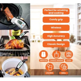 StarFly Termometro Digital Plegable Para Carne Bbq Leche De Cocina