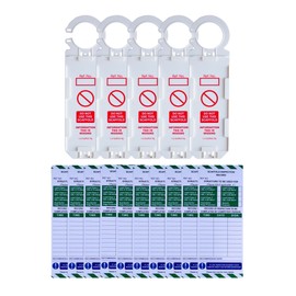 LV Scaffold Inspection Record Tags - 5 Holders and 10 Inserts - Fits All Scaffold Types, Suitable for Indoor and Outdoor use.