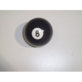 BLACK 8 BALL 2" STANDARD SIZE **
