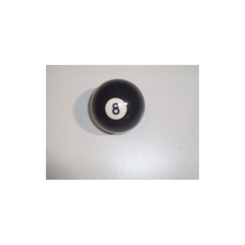 BLACK 8 BALL 2" STANDARD SIZE **