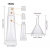 Codreamauto Contenedor Envase Tubos Vacios Lip Gloss 15ml Por 50
