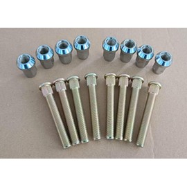 WANTONE RACING (3/8-24 * 2.68") Front Wheel Studs Bolts 7518654 with Lug Nuts Replacement for 2008 2009-2014 Polaris RZR 800, S800 UTV; RZR 570 2012-2013