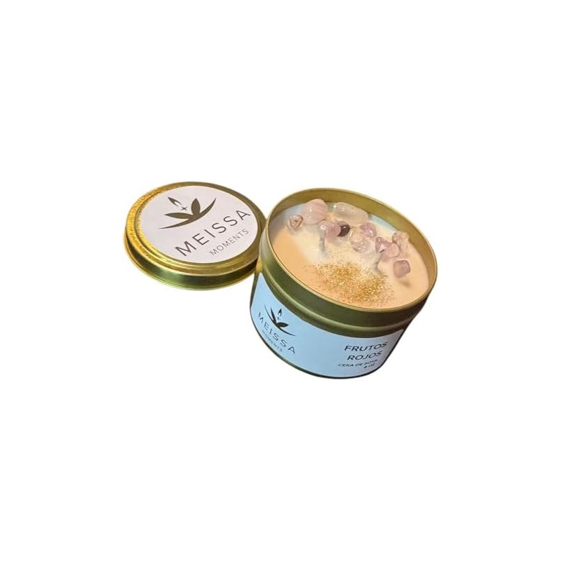 Vela aromática de cera de soya Frutos Rojos – 8