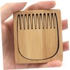 Mikinona Wood Beard Comb Anti-static for Men's Beard Styling Portable
