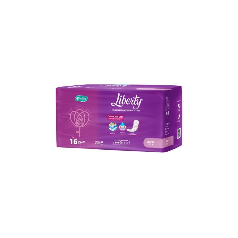 Affective Liberty Light, Toallas para Incontinencia Femenina, 288 piezas