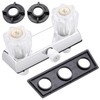 PuritySage RV Shower Faucet,4” Dual Knob Diverter Valve for Indoor/Outdoor