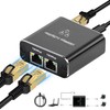 Gigabit Ethernet Splitter 1 to 2, 1000Mbps Ethernet Splitter High
