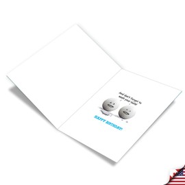 The Best Card Company - 1 Large Birthday Card with Envelope (8.5 x 11 Inch) - Fun Wordy Celebration Card for Birthdays - Golfing Tips J9002BDG