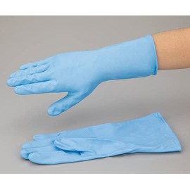 ST76077 No.350 Nitrile Hard Medium Thick S Blue