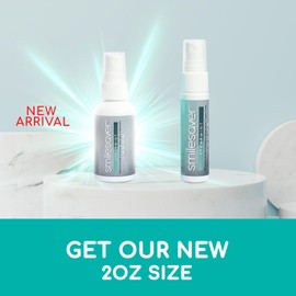 Smilesaver Retainer Cleaner Spray – Invisalign, Mouth Guard, and Denture Cleaner – Quick Oral Care for Aligner & Retainer Hygiene – Natural, Portable & Minty Fresh Oral Care Products (1oz)