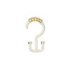 Utopia Alley HK1GD Deco Flat Double Roller Shower Curtain Hooks;