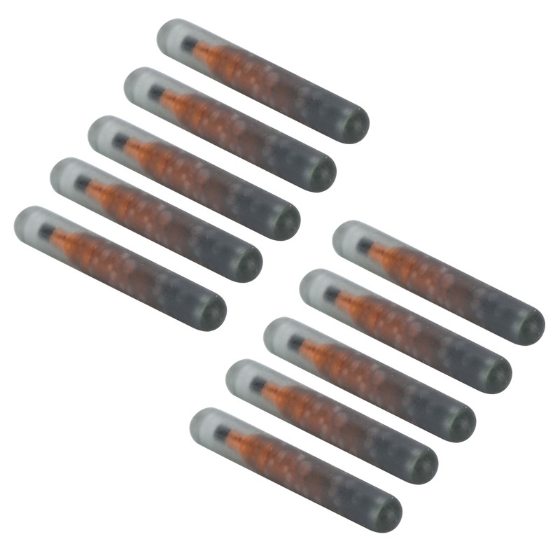 10pcs 1.25mm Pet Microchip Animal Label Glass Tube Chip Mini