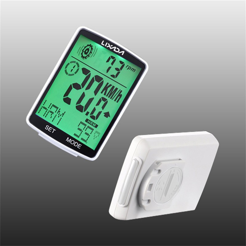 LIXADA 3 in 1 Wireless Bike Computer Multi Functional LCD
