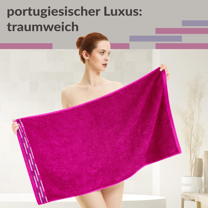 Lashuma Luxury Quality Lugano Terry Towelling Hand Towels Set of