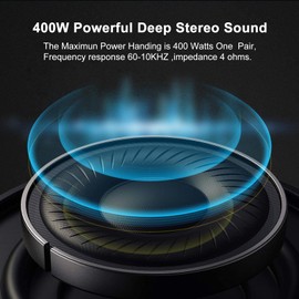 STUDIOFINIX Outdoor Rock Speakers Waterproof, 400 Watt 6.5 Inch Superior Timbre IPX7 Weatherproof,Design for Garden,Patio,Pool,Deck,BBQ (Pair)
