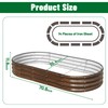 SnugNiture 2 Pcs 6x3x1ft Raised Garden Bed Kit, Outdoor Oval