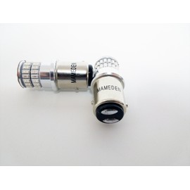 MAMEDEN S25 Double LED MIRA-SMD Amber Turn Signal Position BAY15d for Motorcycles (with 180° Pin Angle)