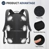 SUIKIHUM Travel Laptop Backpack for Women and Men, Lightweight Waterproof