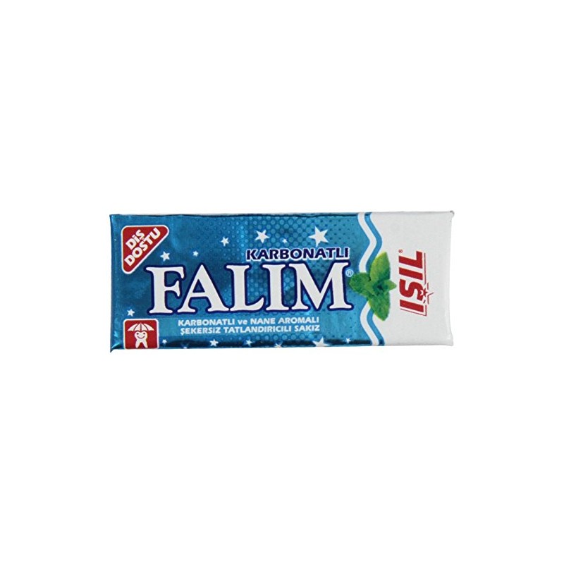 Falim Sugarless Plain Gum with Carbonat and mint aromatic, 20