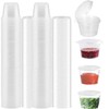 DILUSILK 50 sets Sauce Pots with Lids,Sauce Pots Reusable Jelly
