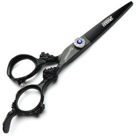 professional hairdressing scissors, Japanese hair scissors, hairdresser cutting scissors and scissors set(6-inch flat shear-D)