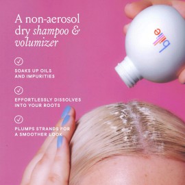 Billie Non Aerosol Dry Shampoo Powder Biotin Rice Starch Volume for Lighter Hair 1.2oz
