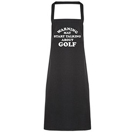 Hippowarehouse Warning may start talking about golf Apron kitchen cooking painting DIY onesize adult