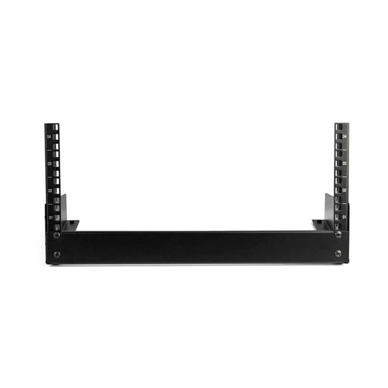 StarTech.com 2-Post 4U Desktop Server Rack, Small Open Frame 19in