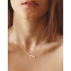 LEXODY Initial Necklaces for Women Dainty Gold Heart Letter Necklace
