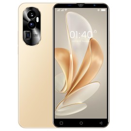 TryFirst Smartphone has 5.0inch HD Screen,Dual SIM Dual Camera, Quad Core, 16GB ROM【Expandable up to 128GB】, Support WiFi/Bluetooth/FM, Unlocked 3G Phones (Gold)