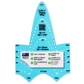 CLPA 1" Coping Wing Master: Ultimate Pipefitter and Welding Tool, Precision Pipe Saddle Template, Notcher & Cutting Guide, Ideal for Pipe Fitting - Marking & Coping Pipes from 22.5 to 90 Degrees